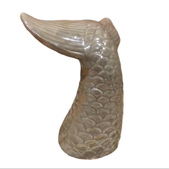 CERAMIC MERMAID TAIL NWT GRAY - Picture 4 of 9